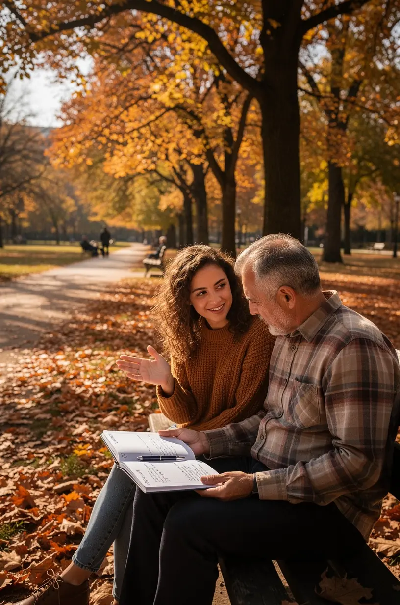Család költségvetési tervező lapokat tölt ki közösen egy nappaliban.